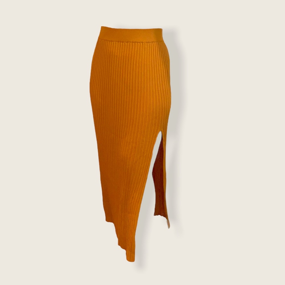 ARITZIA Wilfred Knit Slit Skirt in Cairo